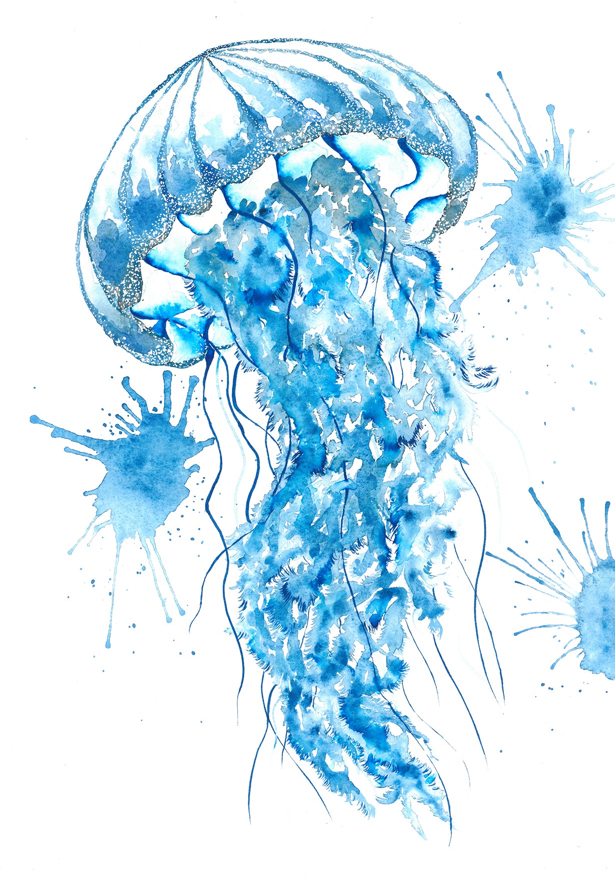 Sea Jelly | Sea creatures in Indigo