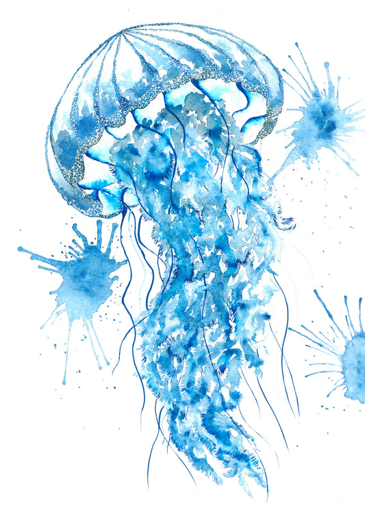 Sea Jelly | Sea creatures in Indigo